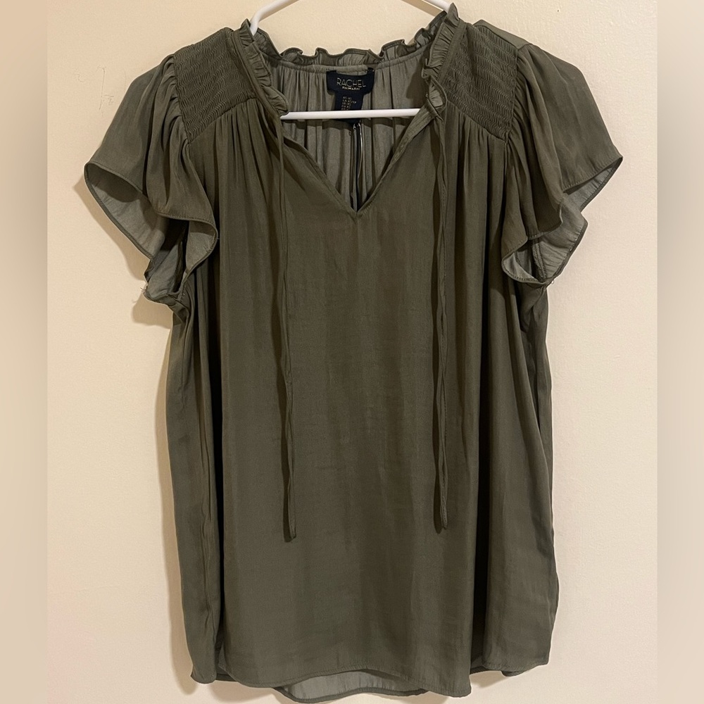 NWT Rachel Roy Olive Green Blouse